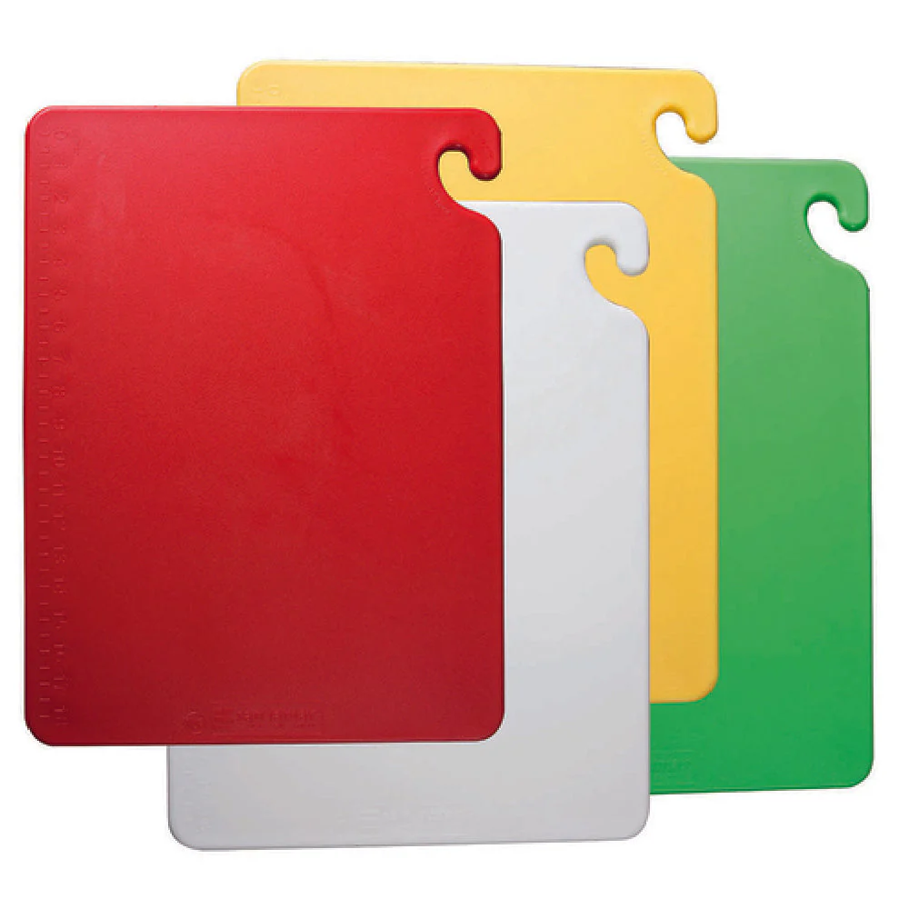 Carlisle CB1824QS 24 Inch Assorted Cutting Board Set with Food Safety Hook