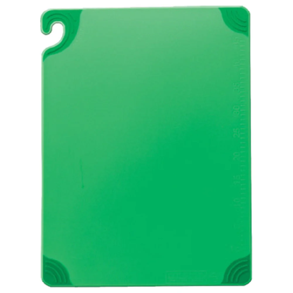 Carlisle CBG121812GN 18 Inch Green Plastic Cutting Board with Anti-Slip Grip Corners
