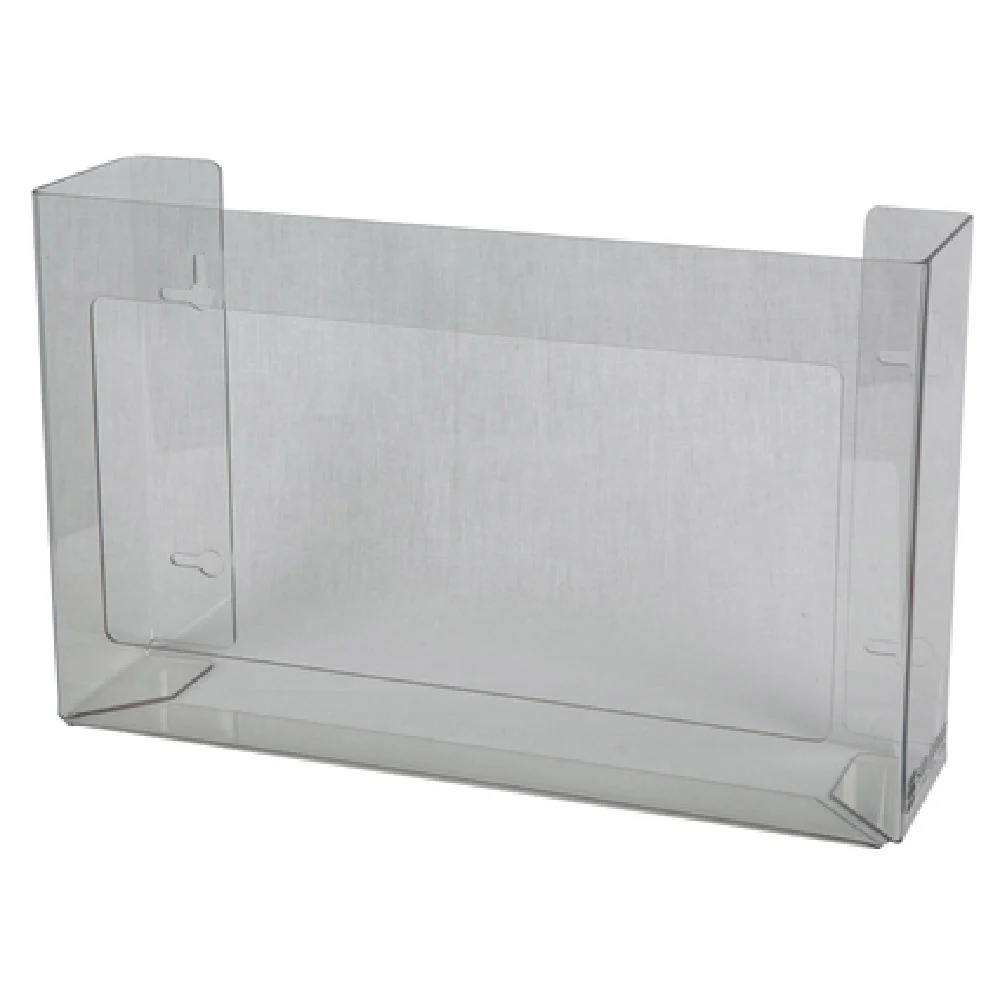 Carlisle G0805 16 Inch Disposable Glove Dispenser Clear Plastic - 3 Box Capacity