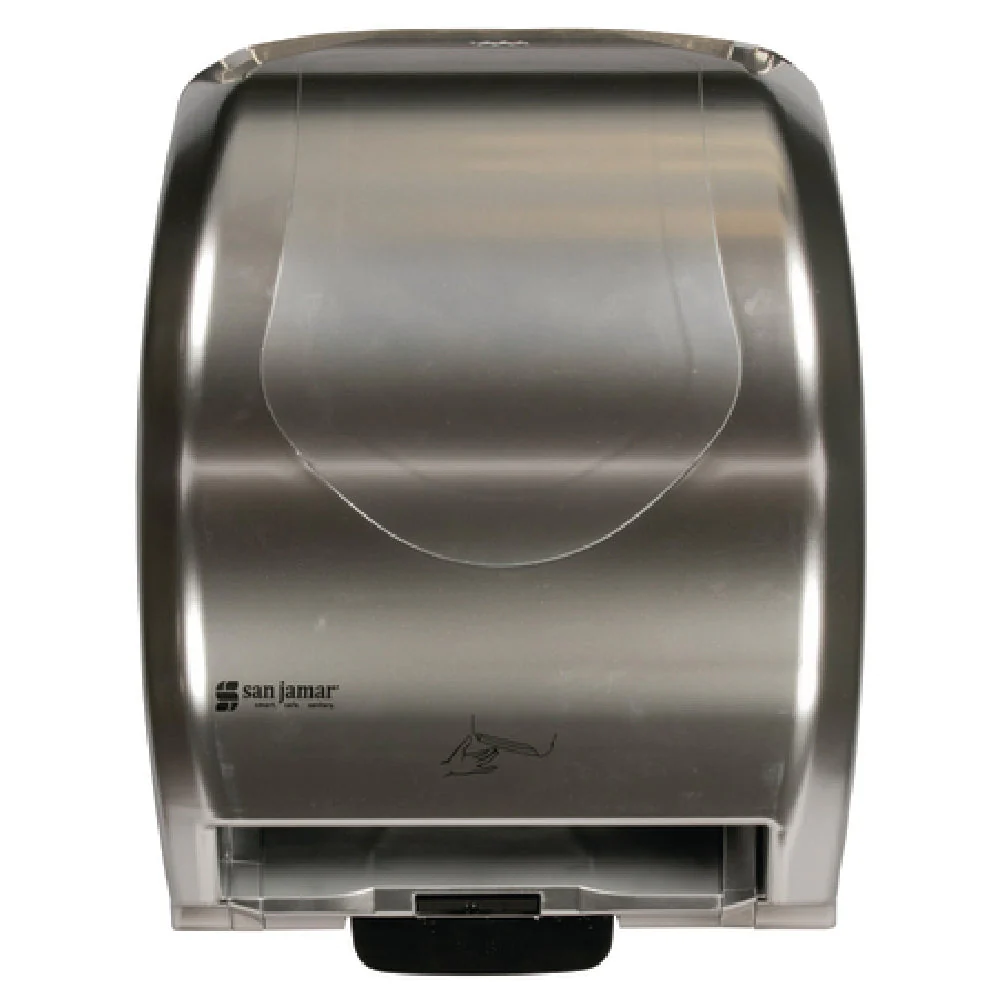 Carlisle T8370SS 13 Inch Touchless Paper Towel Dispenser Plastic with Stainless Steel Look
