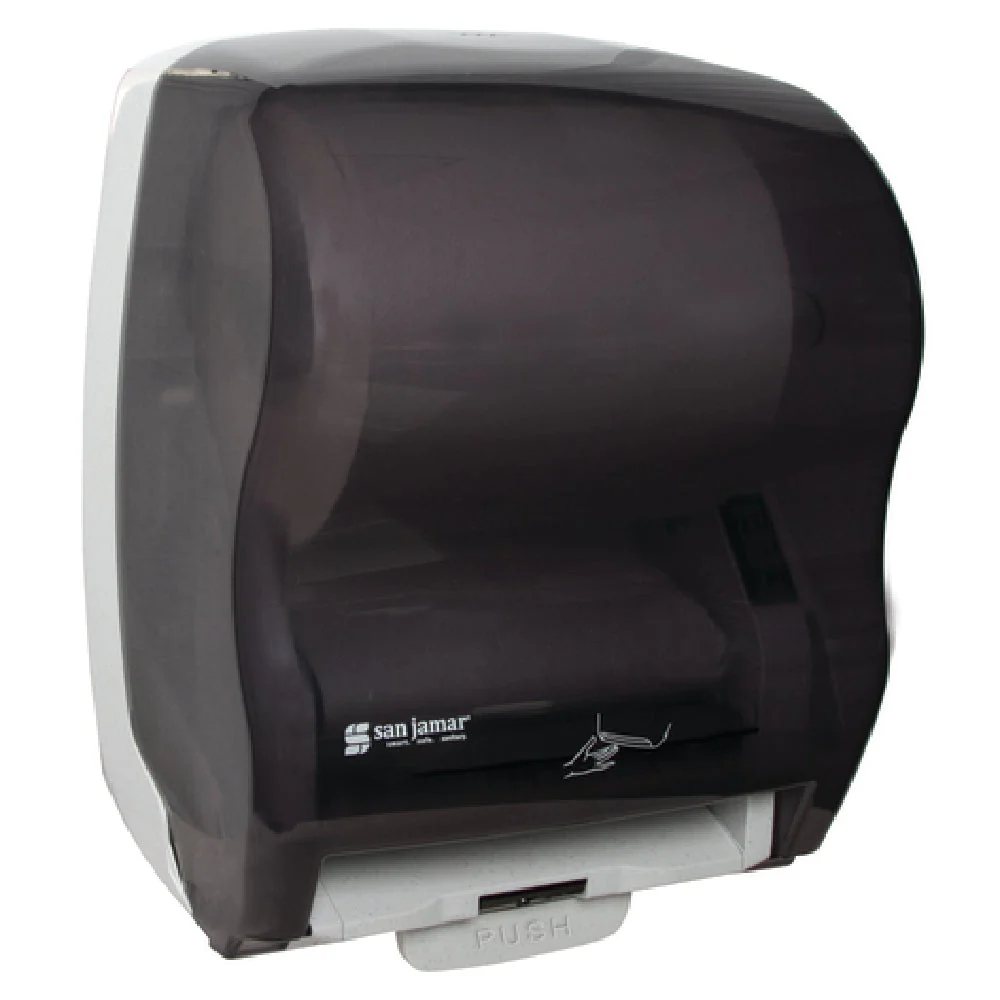 Carlisle T8300TBK 13 Inch Wall Mounted Touchless Towel Dispenser Plastic Black