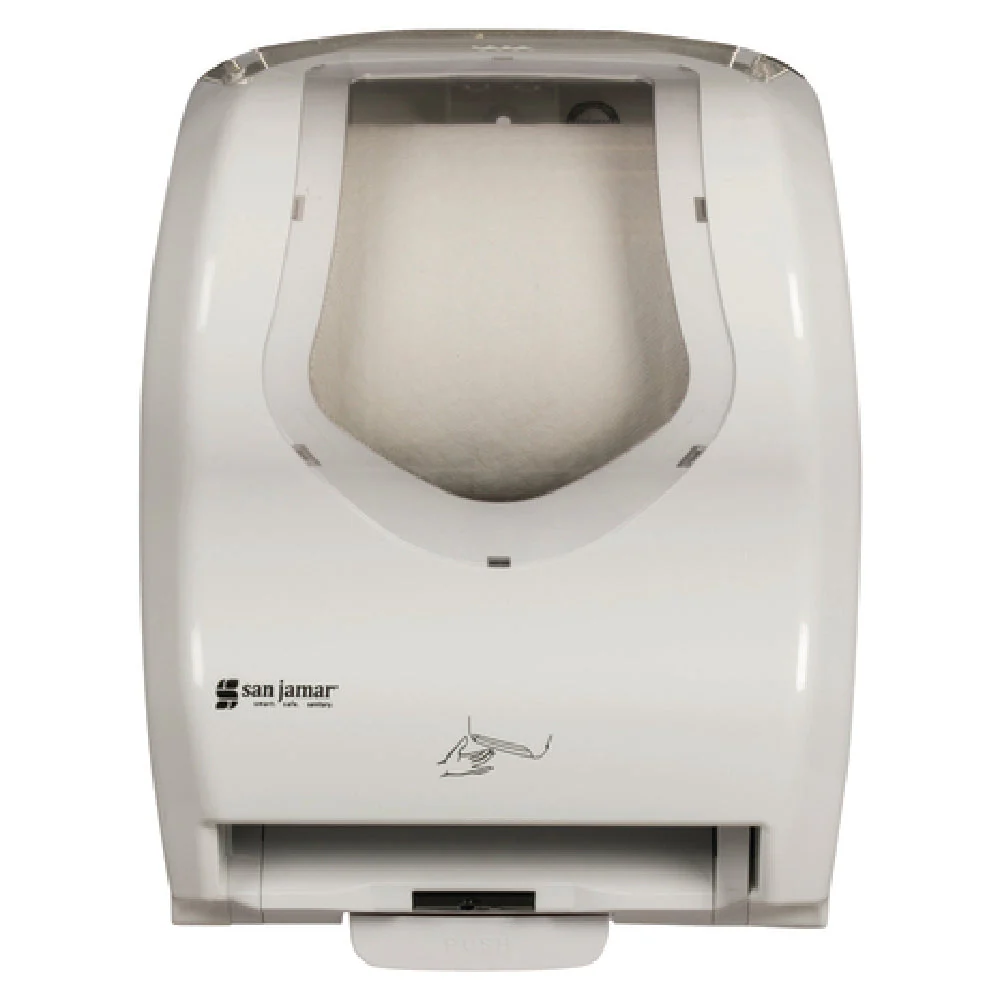 Carlisle T8370WHCL 13 Inch Touchless Paper Towel Dispenser Plastic White