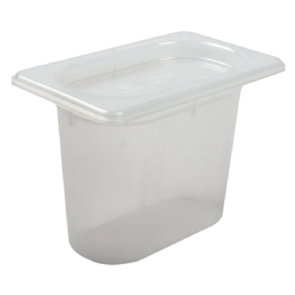 Carlisle MP19 1 Quart BPA Free ModPan with Lid Stackable Plastic Food Pan