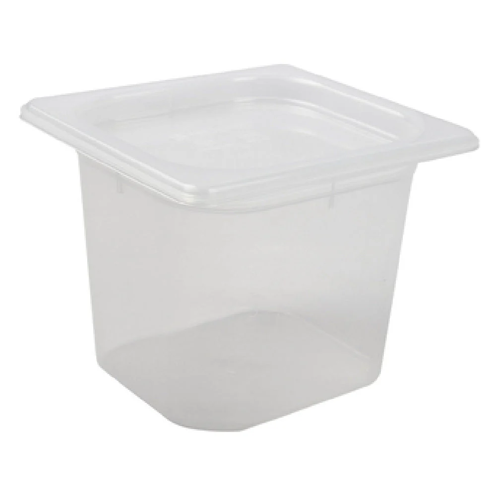 Carlisle MP16 2 Quart Food Pan Translucent Plastic Stackable with Lid