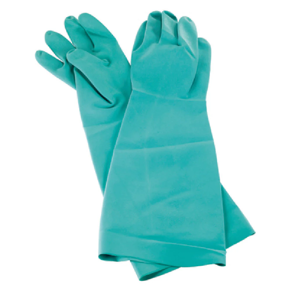 Carlisle 19NU-L Large 19 Inch Nitrile Dishwashing Sink Glove Green