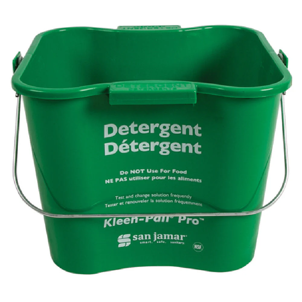Carlisle KPP196GN 6 Qt Bucket Green Molded Plastic with Rounded Corners