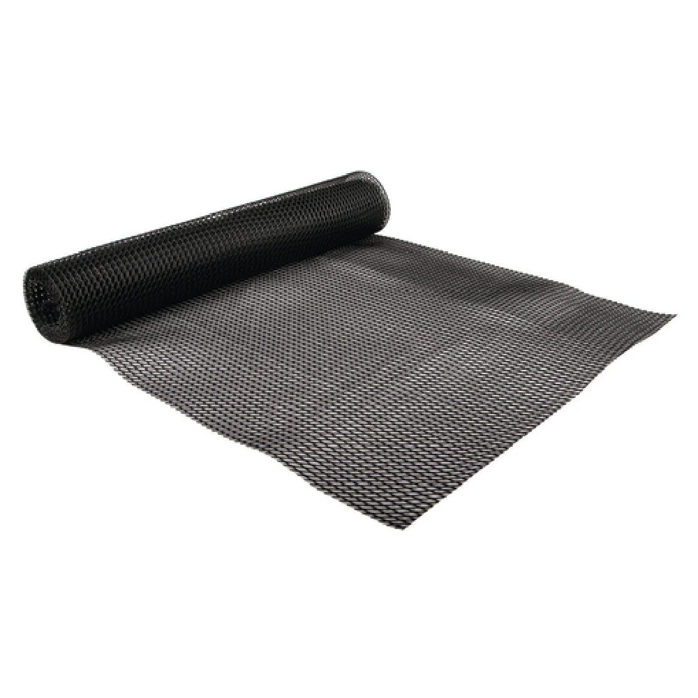 Carlisle PL0105 2 Foot Poly Shelf Liner 10 Foot Roll Black with Header Card