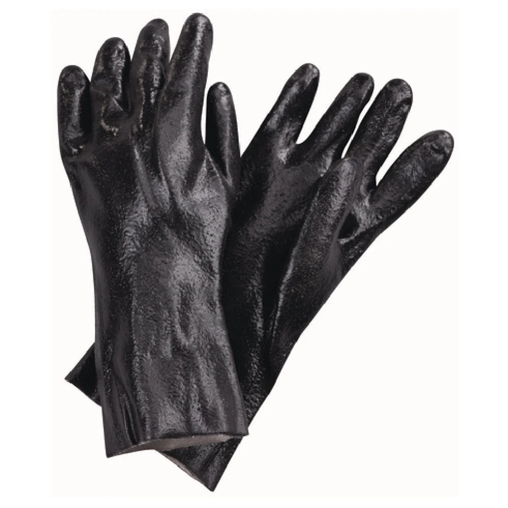 Carlisle 887 18 Inch Elbow Length Dishwashing Glove PVC Cotton Lining