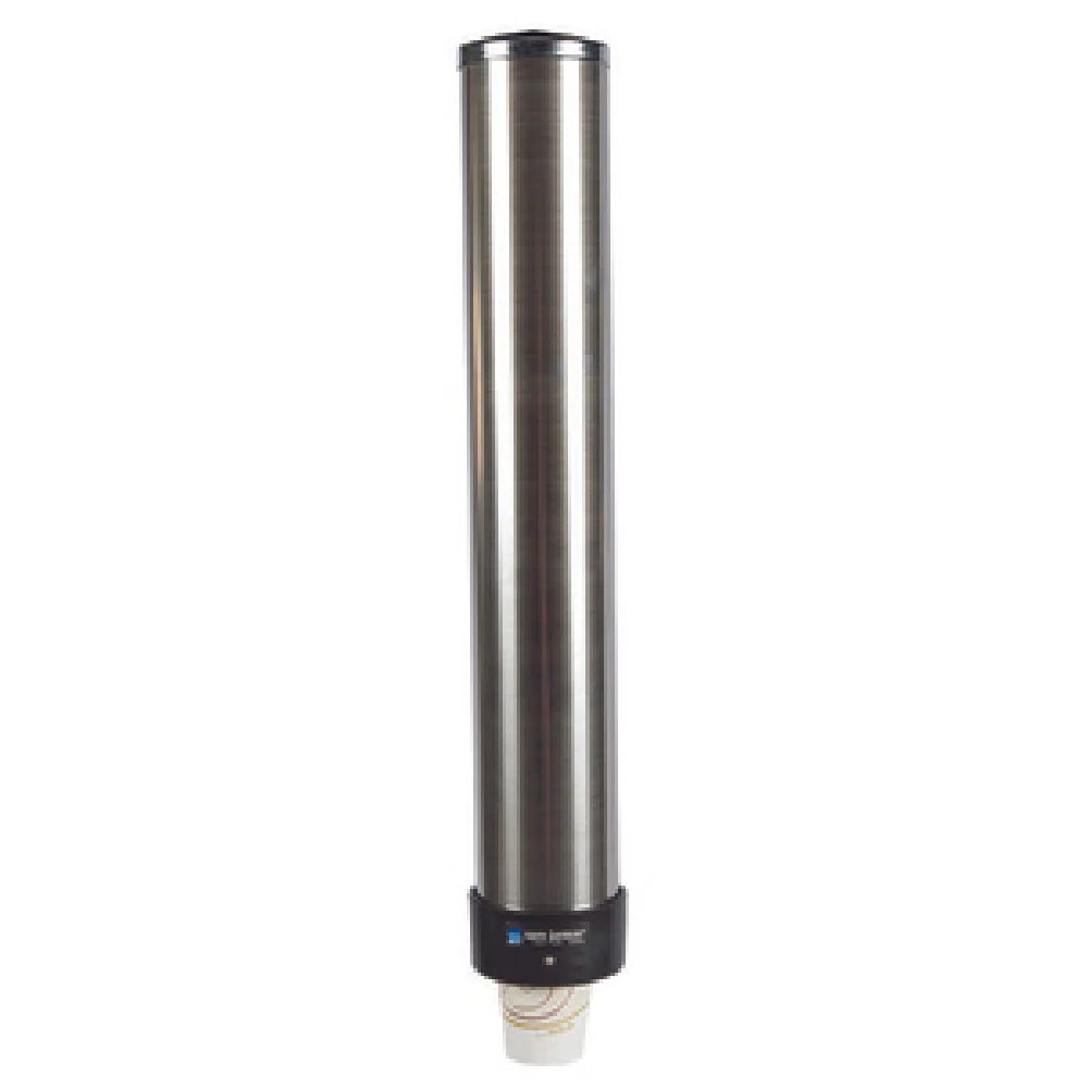 Carlisle C3200P 23-1/2 Inch Cup Dispenser Wall Mount Pull Type Stainless Steel