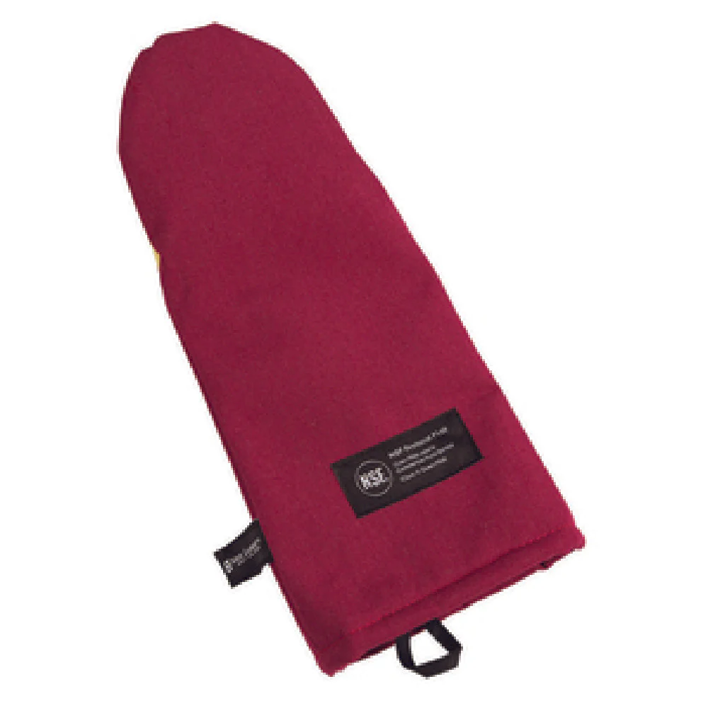 Carlisle KT0115K 15 Inch Puppet Style Oven Mitt Kevlar Red Flame Resistant