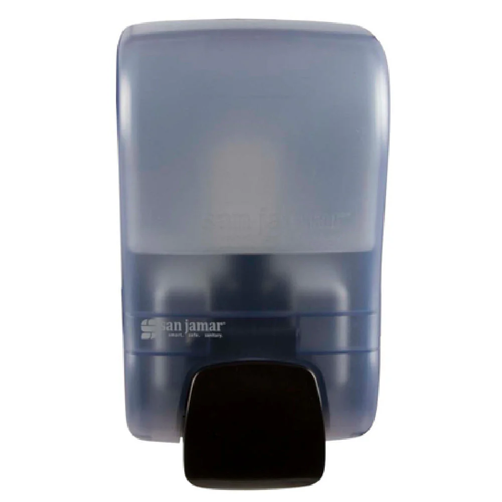 Carlisle SF900TBL 5 Inch Manual Soap Dispenser Foam Arctic Blue Plastic
