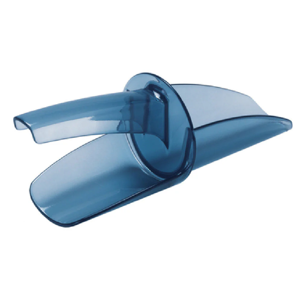 Carlisle SI5500 6 to 10 Oz Ice Scoop Dual Germ-Guards Polycarbonate Blue
