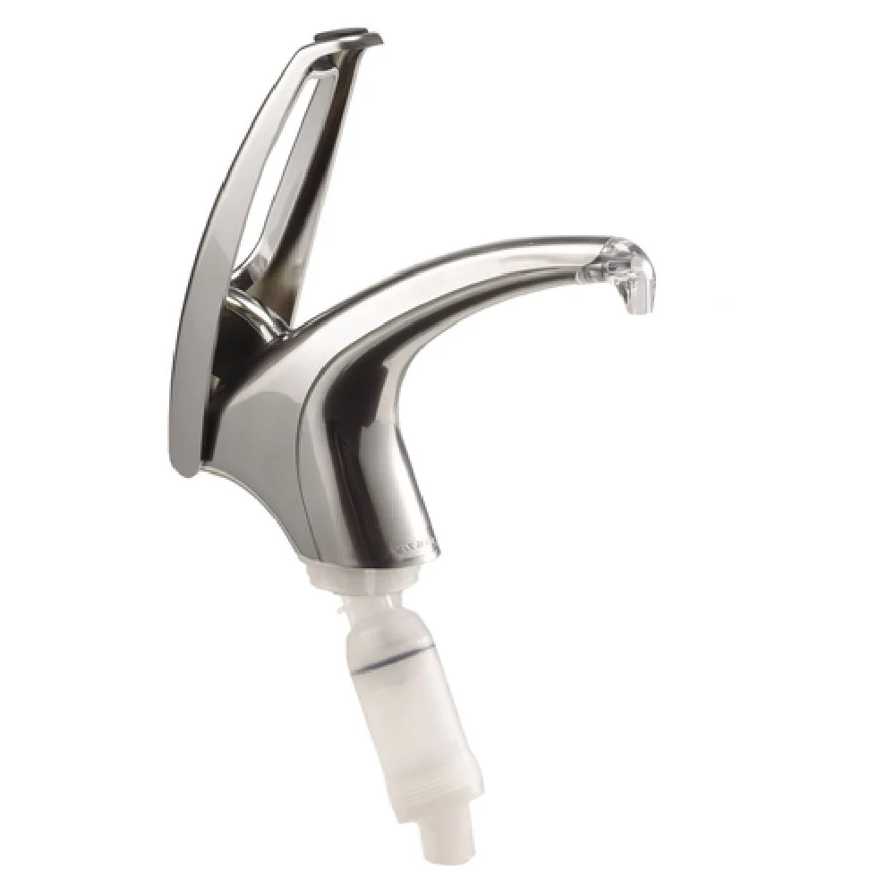 Carlisle P4000 13 Inch Condiment Syrup Pump with Soft-Touch Metal Finish