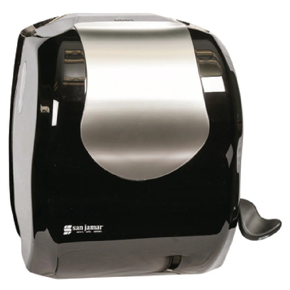 Carlisle T970BKSS 14 Inch Lever Roll Paper Towel Dispenser Manual Black Plastic