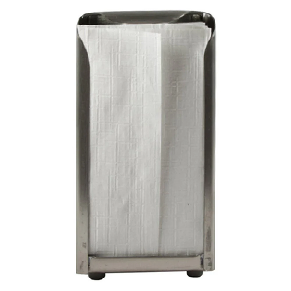 Carlisle H900X 3-3/4 Inch Width Countertop Napkin Dispenser Stainless Steel with Satin Finish