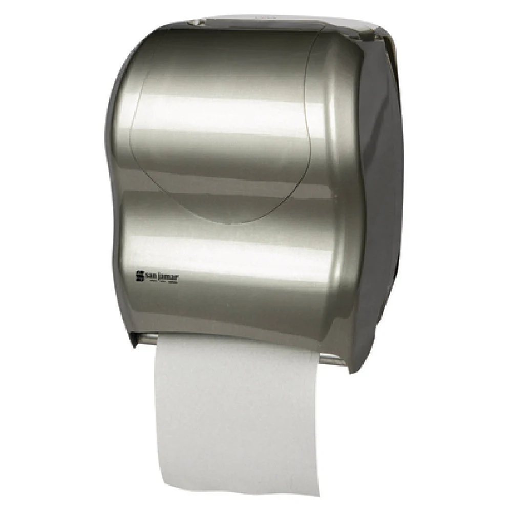 Carlisle T1370SS 12-11/16 Inch Touchless Paper Towel Dispenser with Lock
