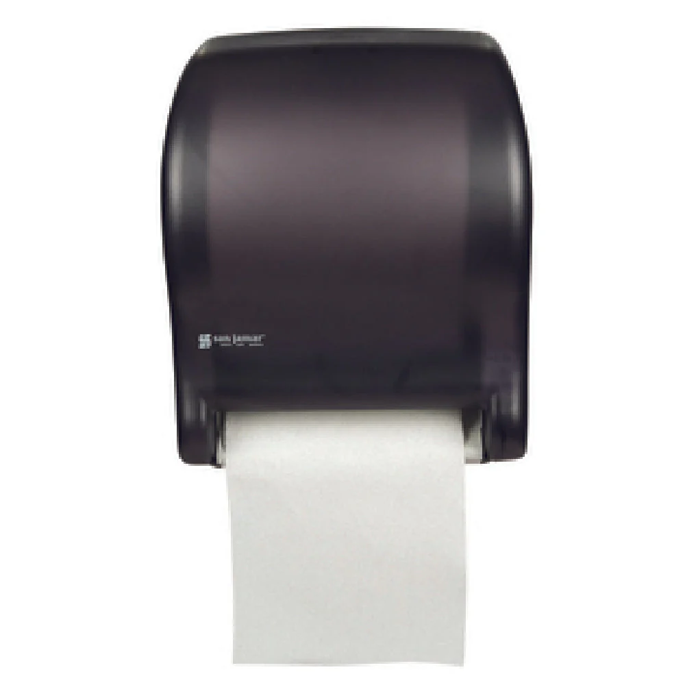 Carlisle T8000TBK 11 Inch Touchless Towel Dispenser Plastic Black Pearl with Lock