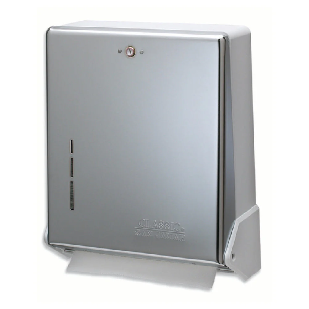 Carlisle T1905XC 12 Inch Paper Towel Dispenser Manual Wall Mounted Metal with Plastic