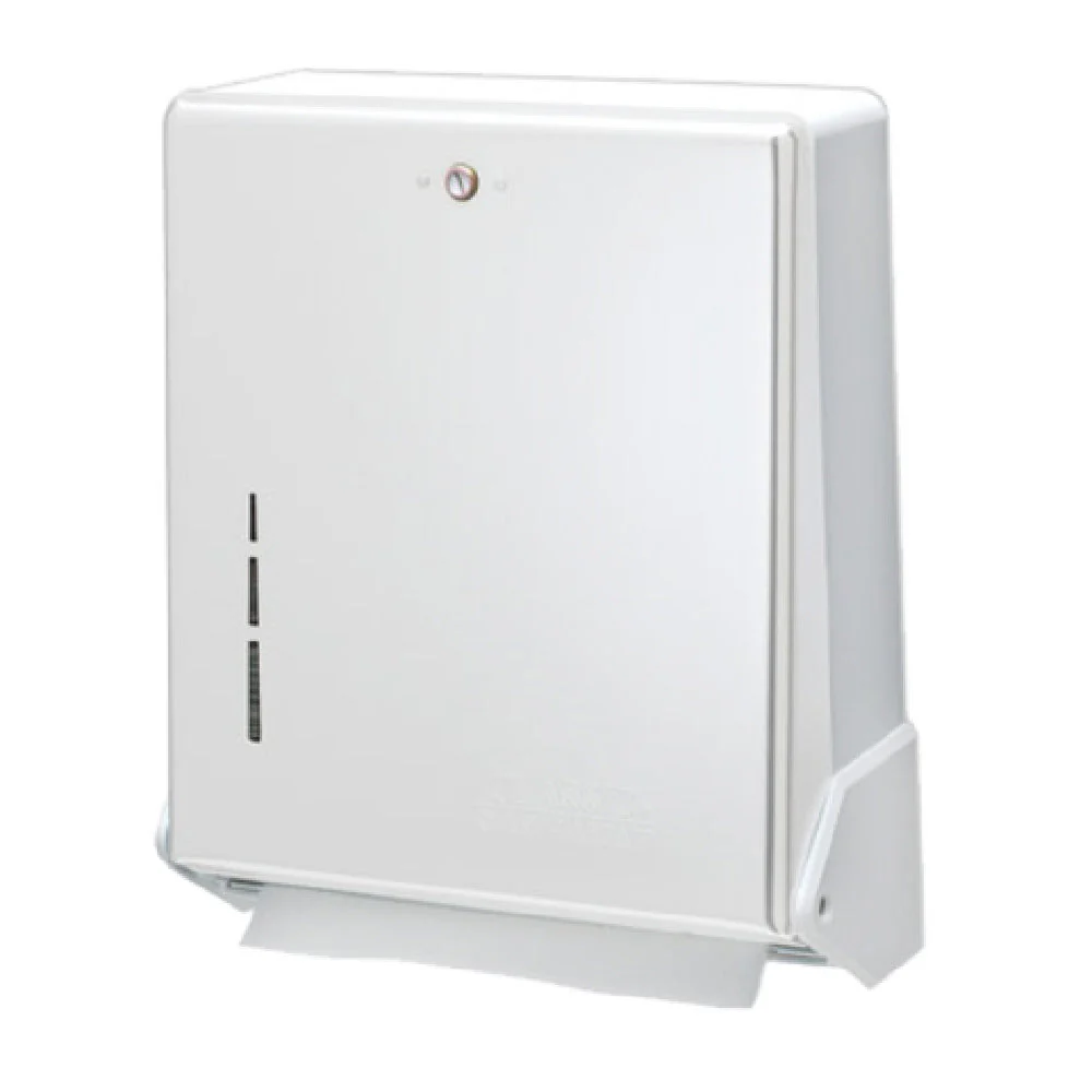 Carlisle T1905WH 12 Inch Truefold Paper Towel Dispenser Wall Mount White Plastic