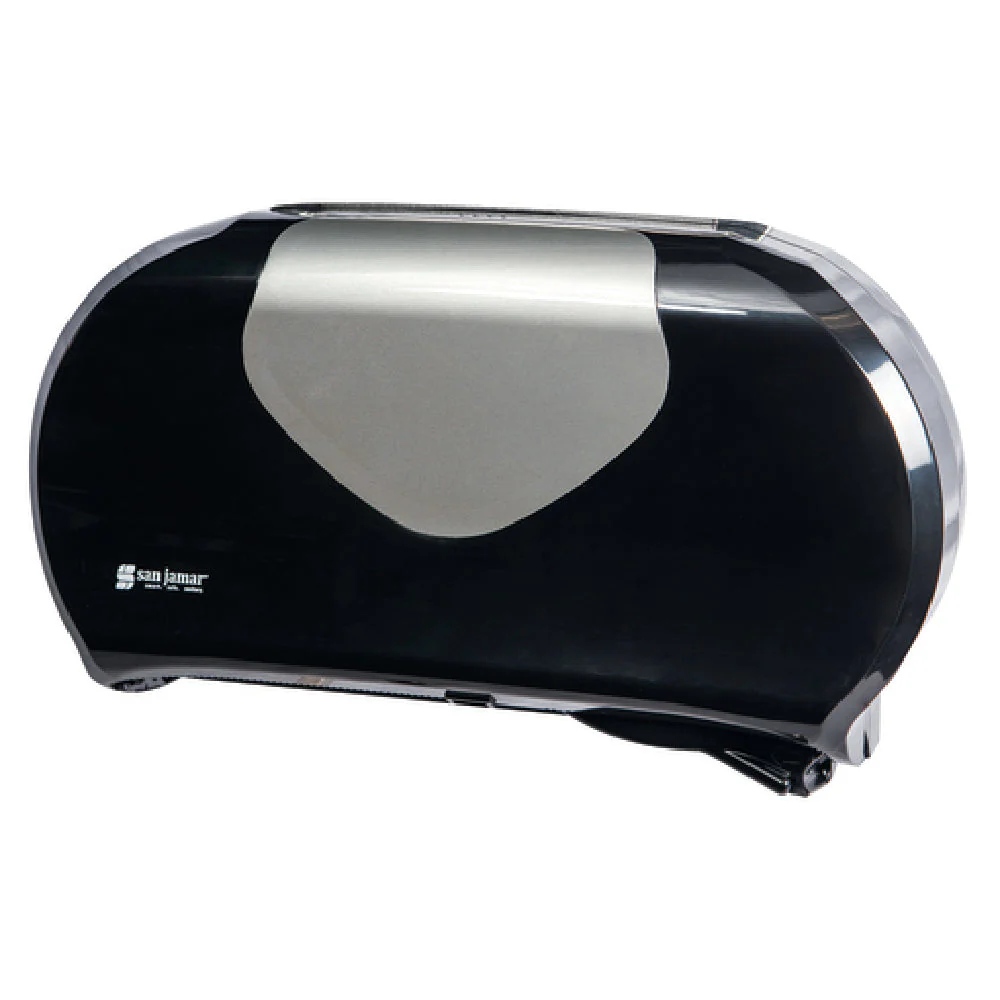 Carlisle R4070BKSS 20 Inch Twin Bath Tissue Dispenser Plastic Black Finish