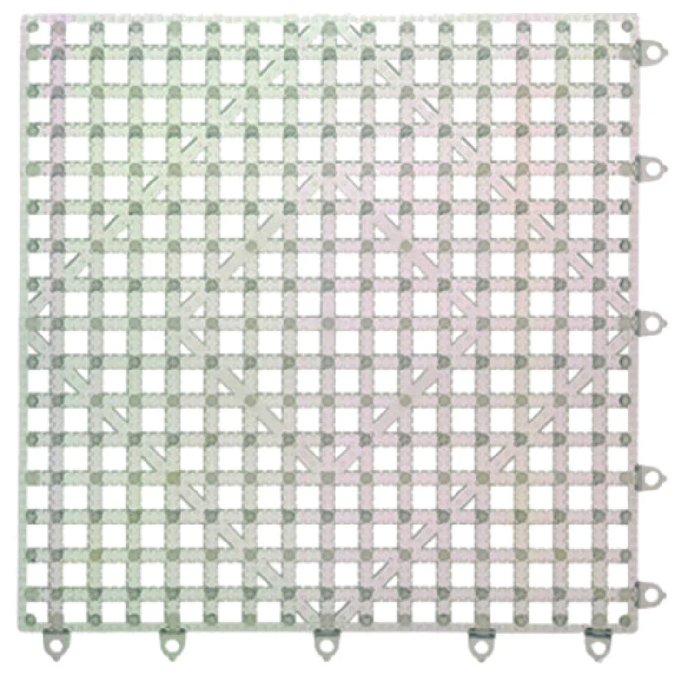 Carlisle VM5280CL 12 Inch Clear Bar Mat Rubber Interlocking with Raised Airflow
