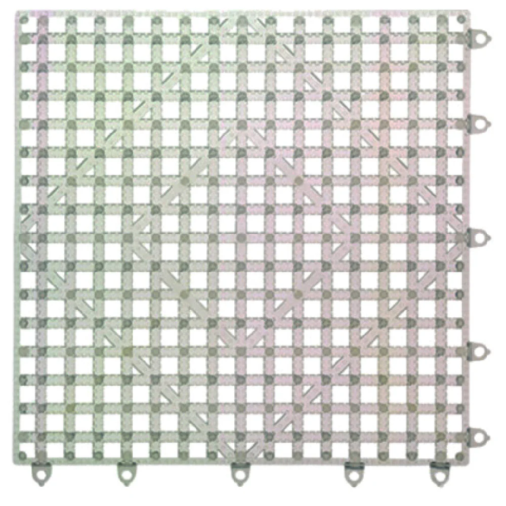 Carlisle VM5280CL-12 12 Inch Rubber Bar Mat Tile Shelf Liner Clear with Interlocking Design
