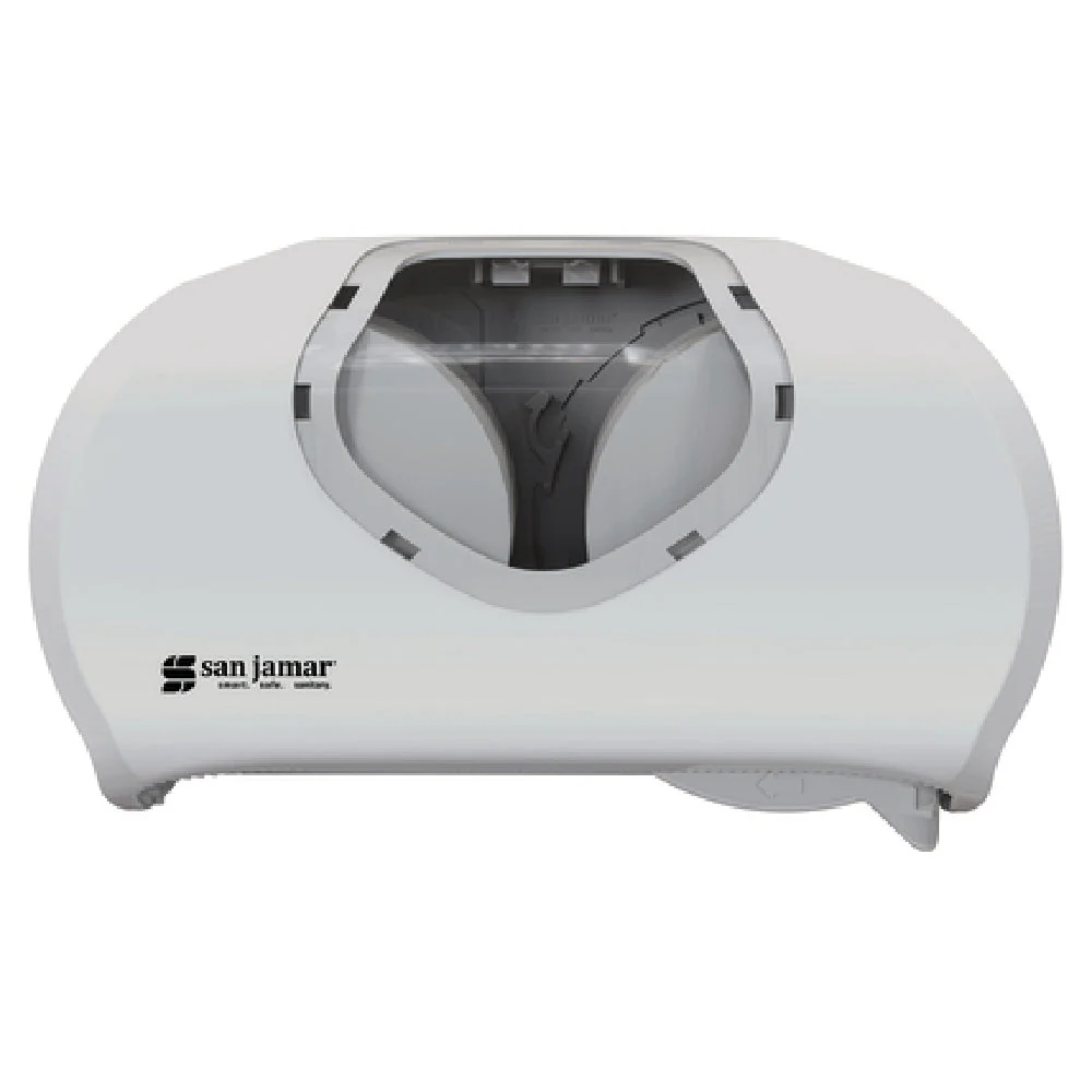 Carlisle R3670WHCL 12-7/8 Inch Toilet Tissue Dispenser Impact Resistant Plastic with Lock