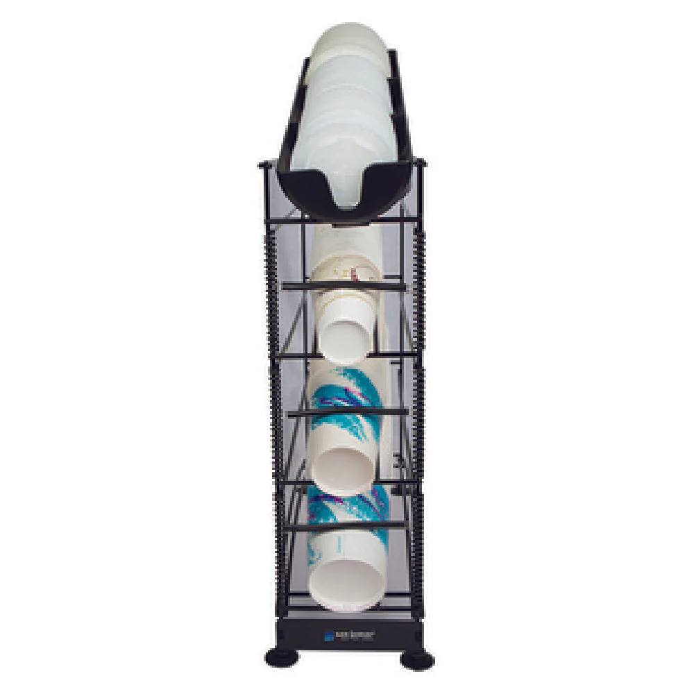 Carlisle C8504WF 6-3/8 Inch Cup and Lid Organizer 4 Tier Steel Wire Construction