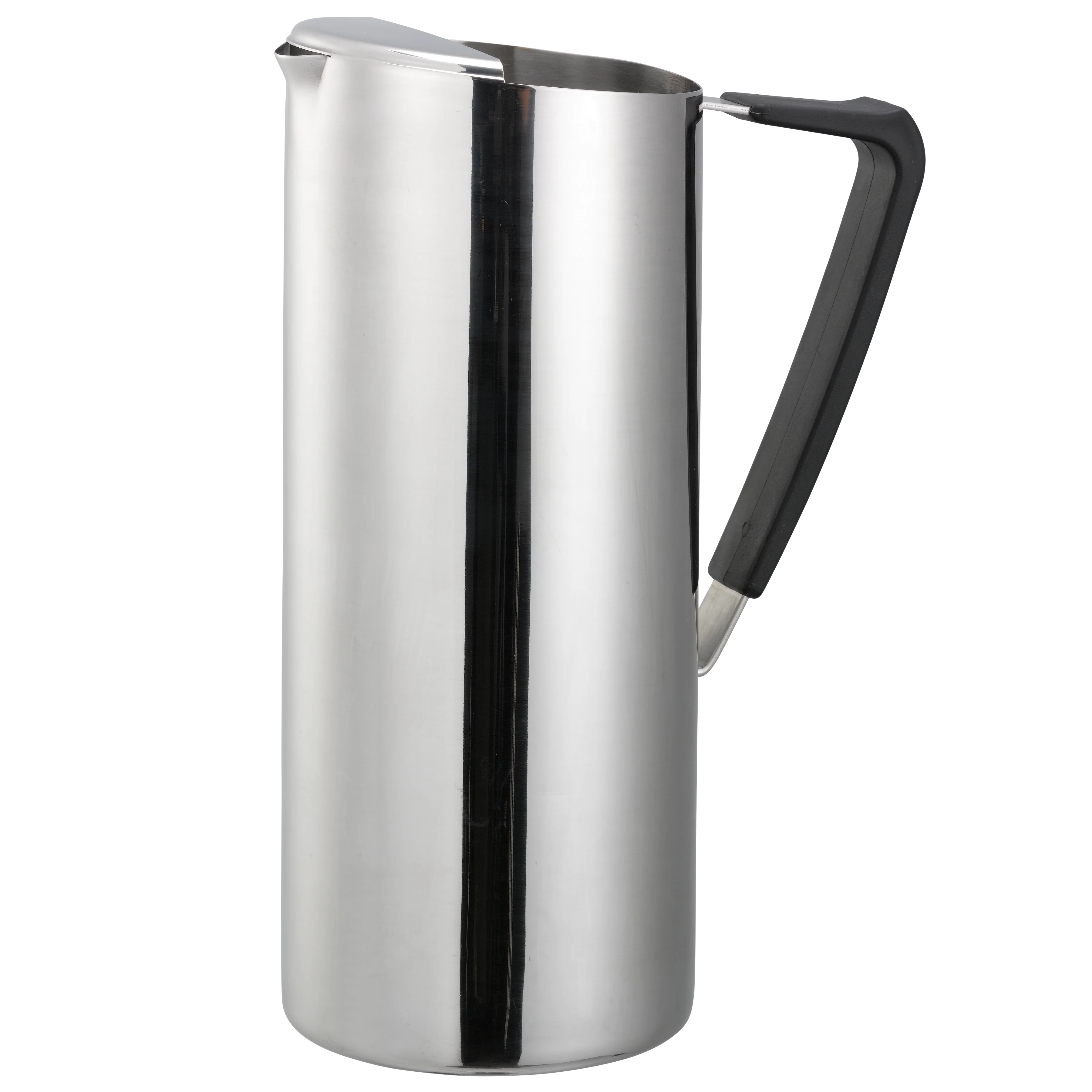 Slim 1.9-Liter Stainless Water Pitcher with Ice Guard in Polished Stainless