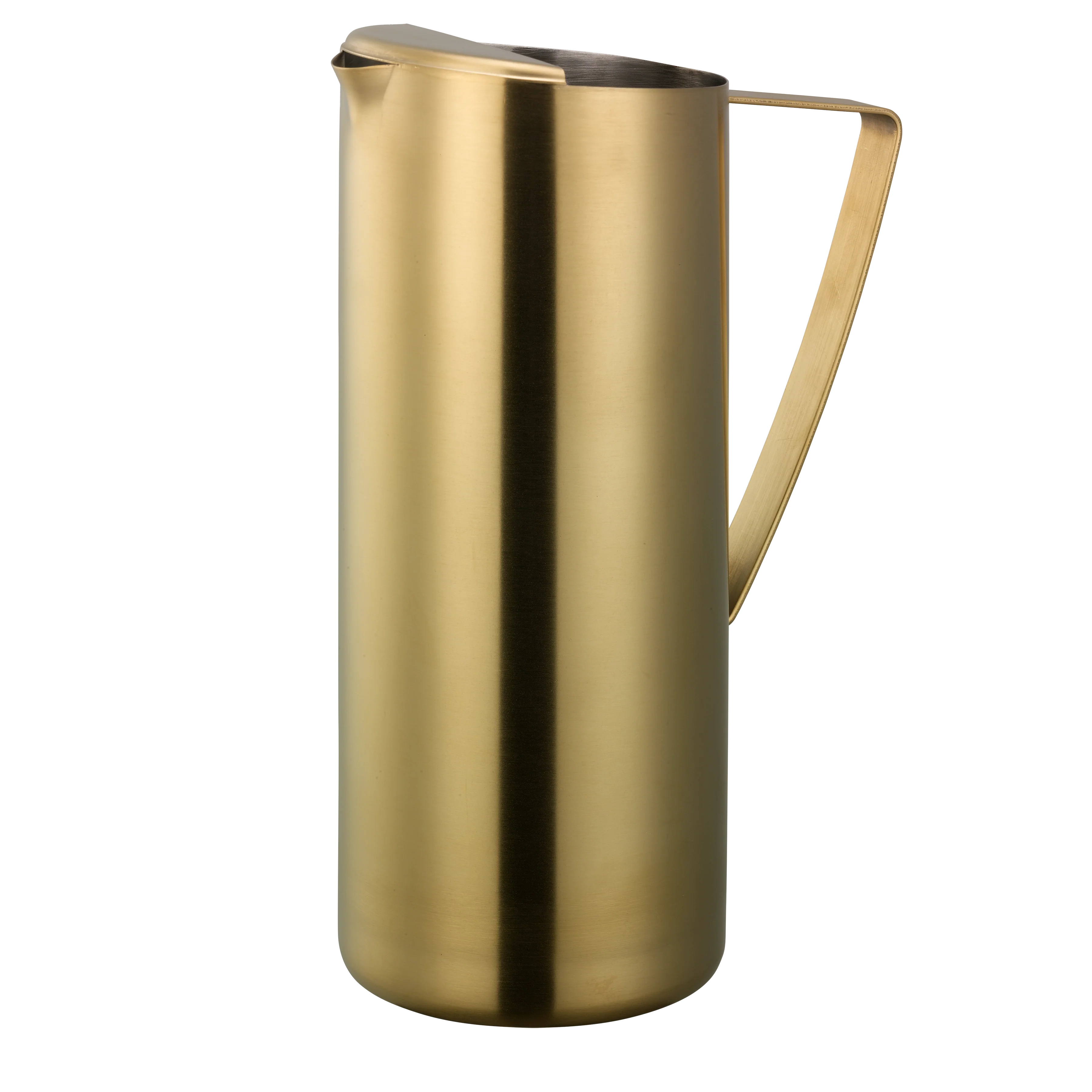 Slim 1.9-Liter Stainless Water Pitcher with Ice Guard in Rose Gold