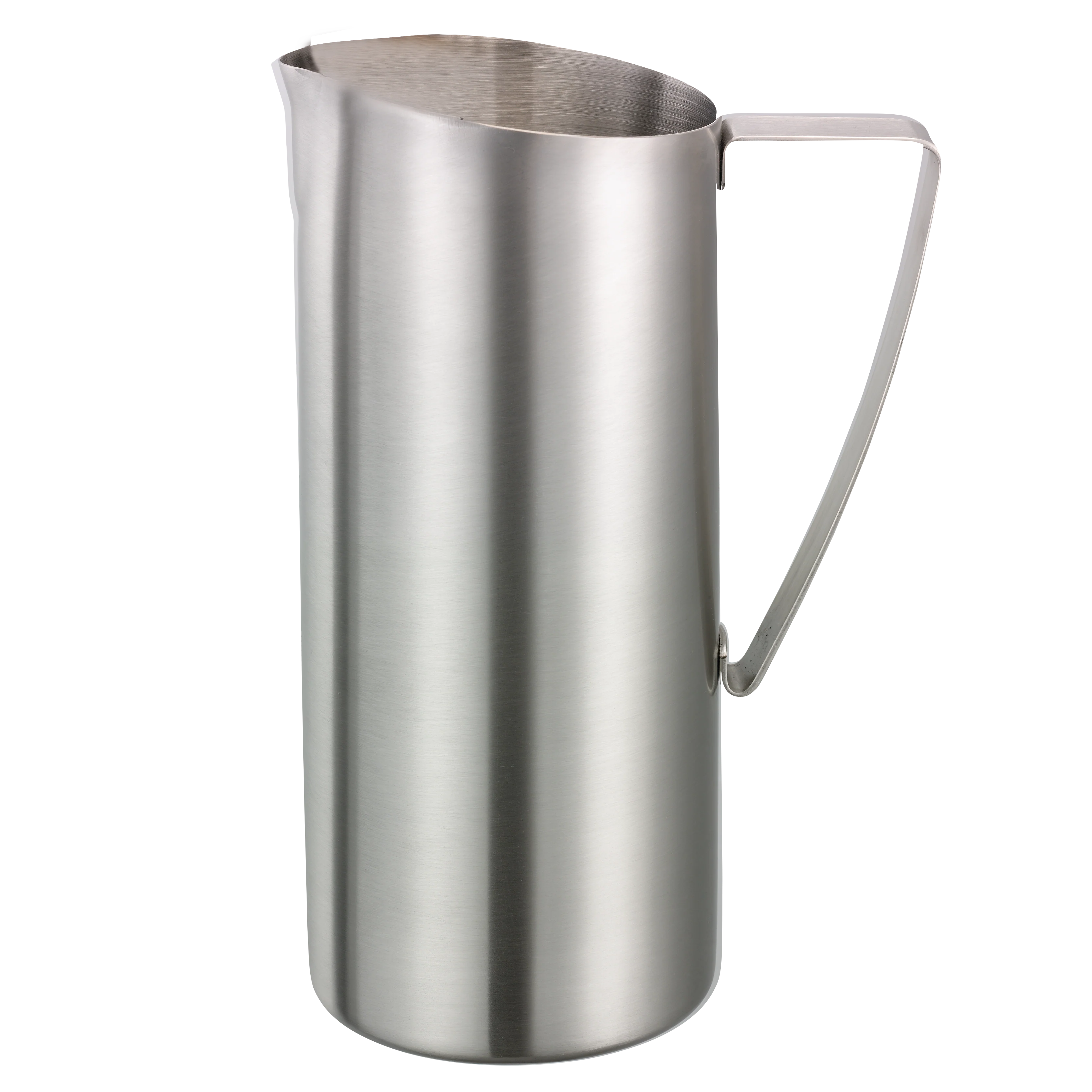 Slim 1.9-Liter Stainless Water Pitcher without Ice Guard in Brushed Stainless