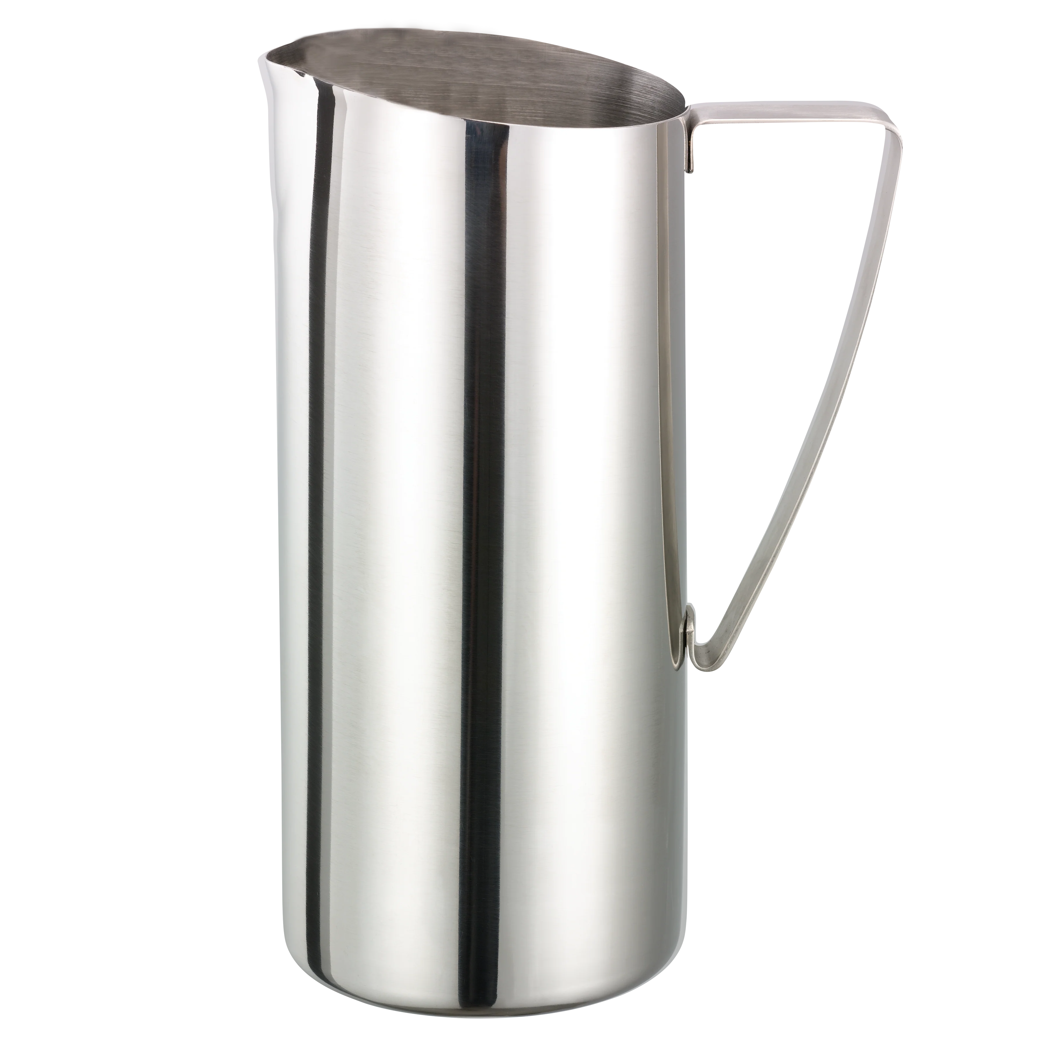 Slim 1.9-Liter Stainless Water Pitcher without Ice Guard in Polished Stainless