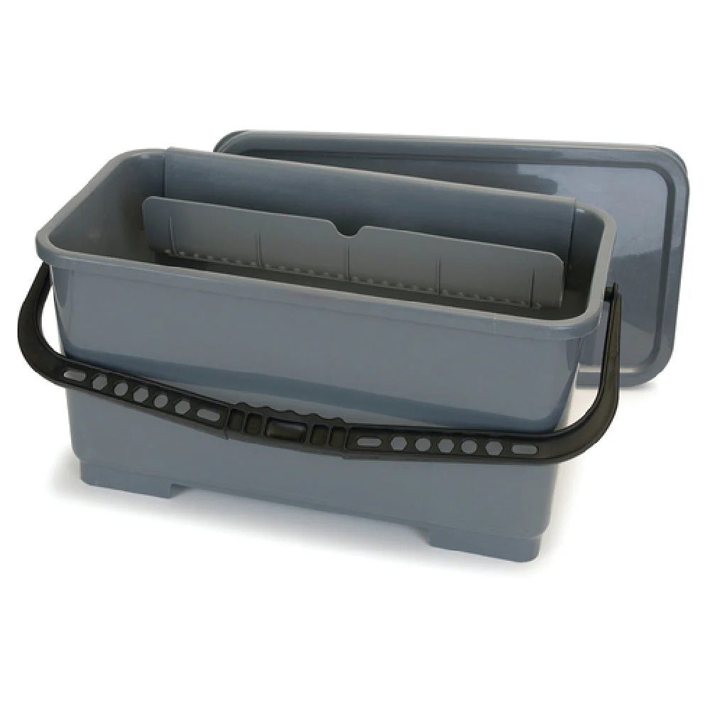 Carlisle 363301923 20-1/2 Inch Squeegee Bucket 6 Gallon Ergonomic Polypropylene Gray