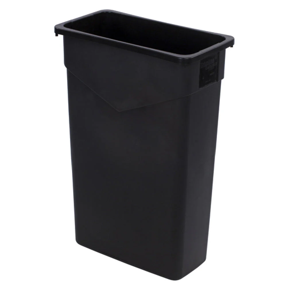 Carlisle 34202303 20 Inch Rectangular Waste Container Heavy-duty Polyethylene Black