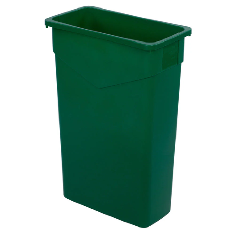 Carlisle 34202309 20 Inch Rectangular Trash Receptacle Heavy-duty Green Polyethylene