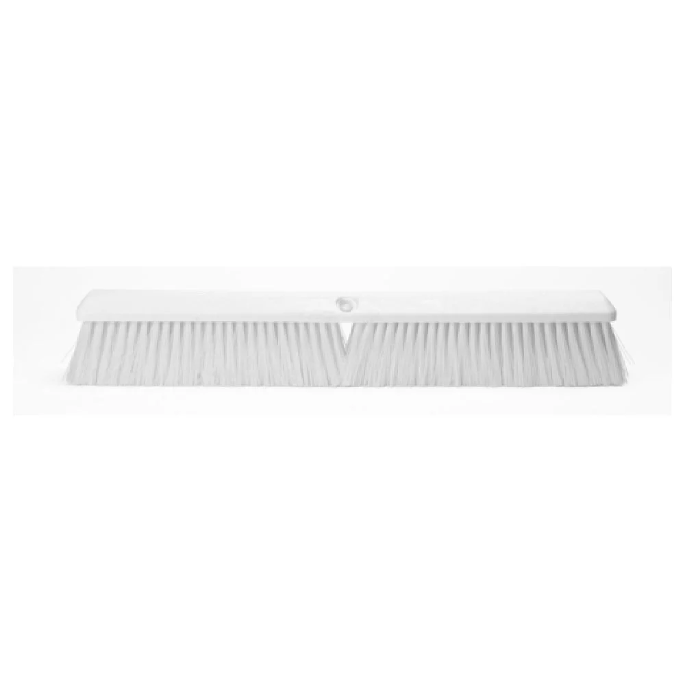 Carlisle 41891EC05 24 Inch Push Broom Head Red Plastic with Polyester Bristles