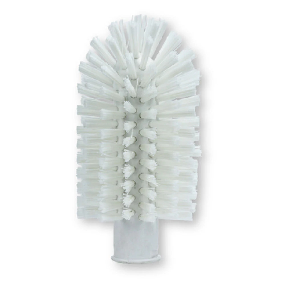 Carlisle 45003EC75 3 Inch Pipe and Valve Brush with Threaded Hole Lime Plastic Bristles
