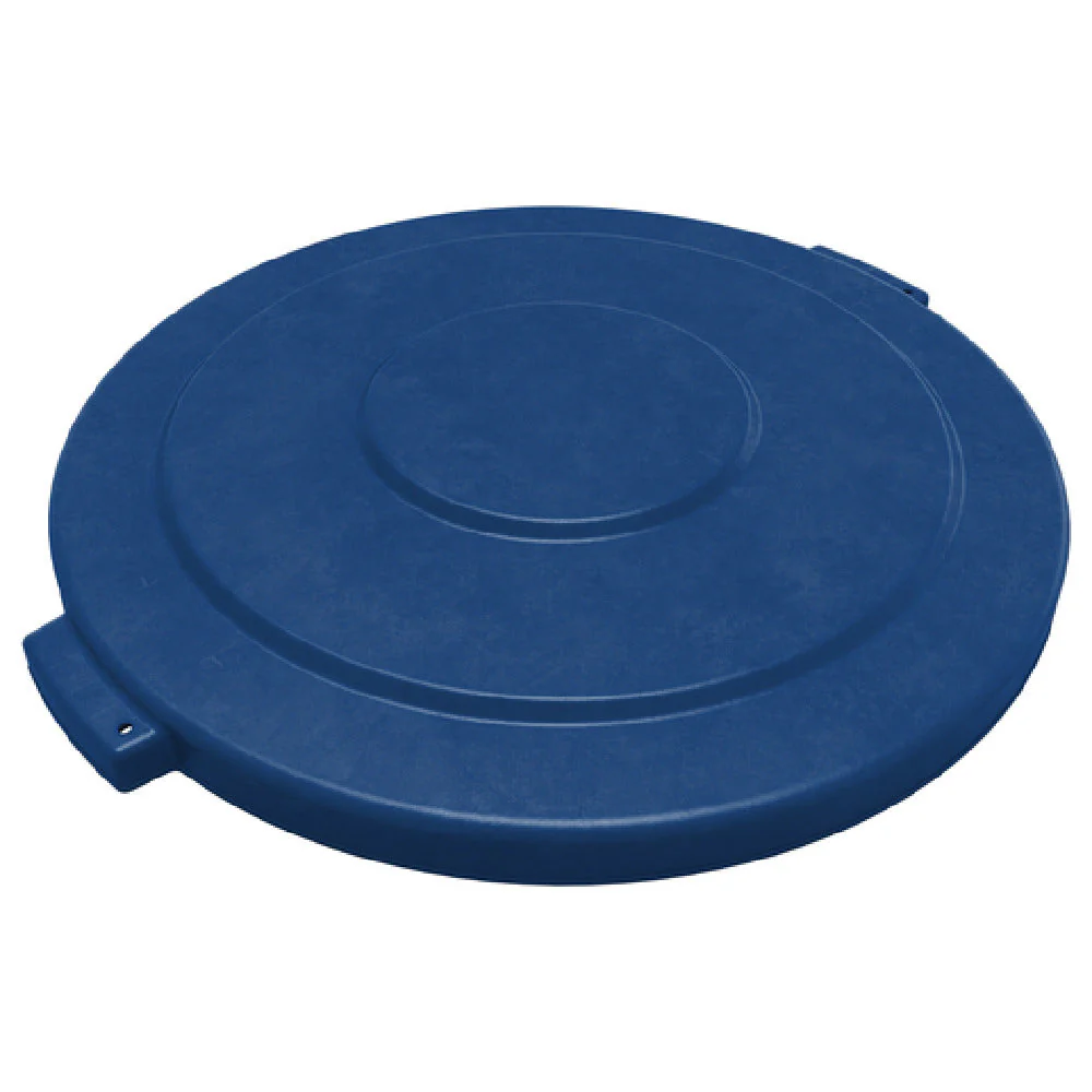 Carlisle 84104514 24-16/25 Inch Diameter Snap Down Trash Container Lid Blue Polyethylene