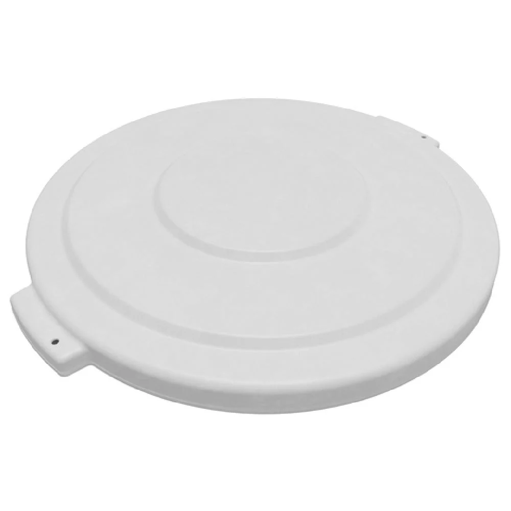 Carlisle 84104502 24-16/25 Inch Diameter Round Lid Heavy-duty White Plastic