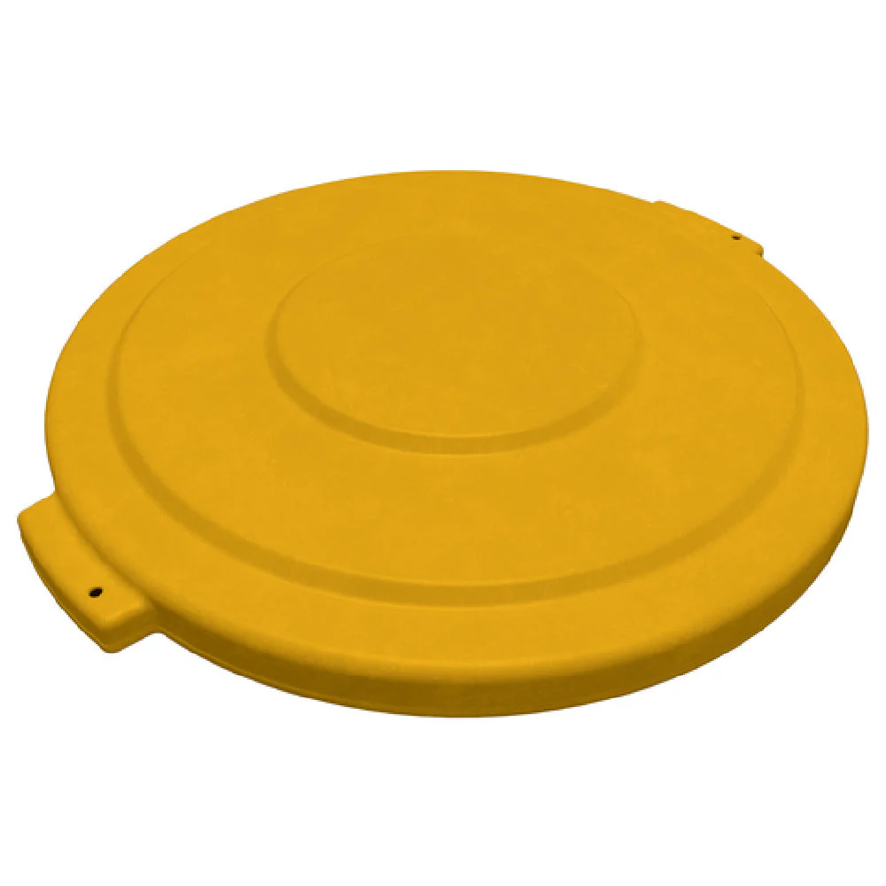 Carlisle 84104504 24-16/25 Inch Diameter Heavy-duty Waste Bin Lid Yellow Plastic