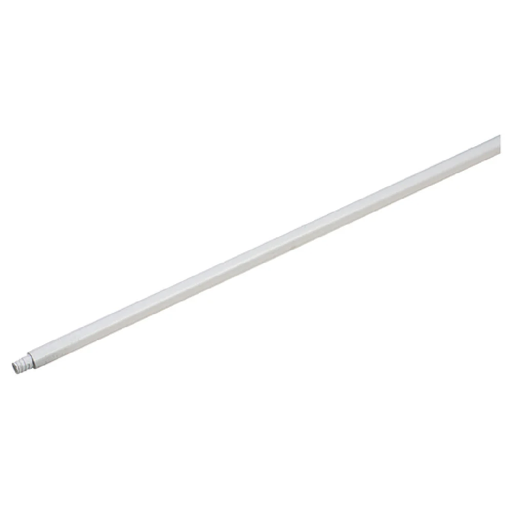 Carlisle 4116500 54 Inch Threaded Mop Handle Plastic White Reinforced Tip