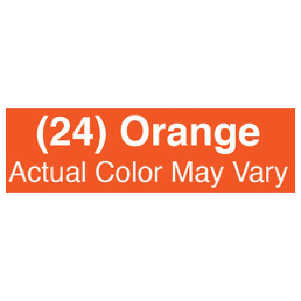 Carlisle 41082EC24 56 Inch Broom with Flagged Polyester Bristles Orange