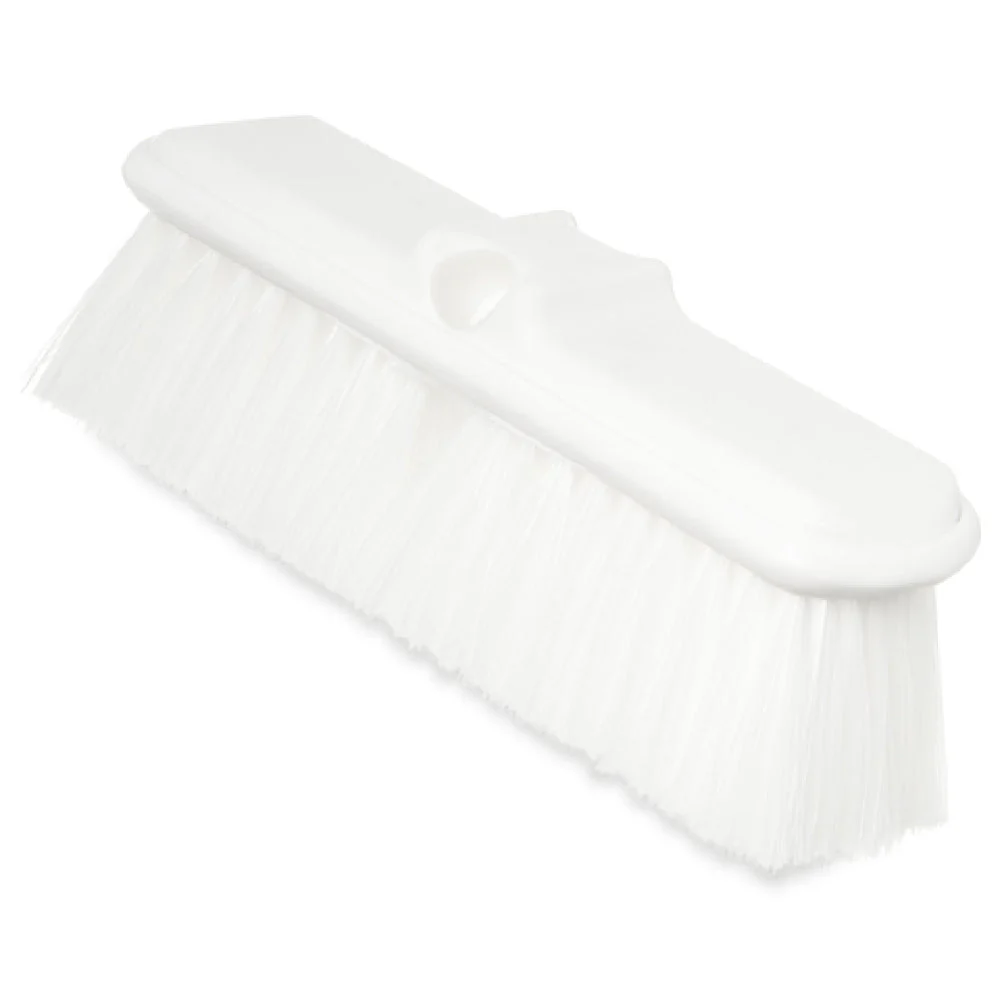 Carlisle 40050EC23 9-1/2 Inch Sparta Flo-Thru Brush Nylex Bristles Gray Plastic with Threaded Handle