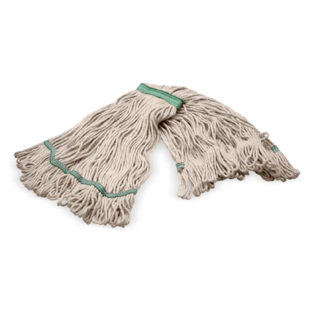 Carlisle 369417B00 Medium Looped-end Wet Mop Head Cotton Synthetic Blend
