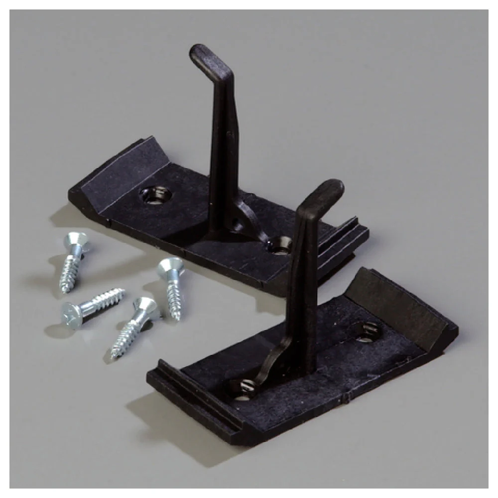 Carlisle 4073300 1-3/4 Inch Broom Brush Replacement Hook Plastic with Screws 2 Packs
