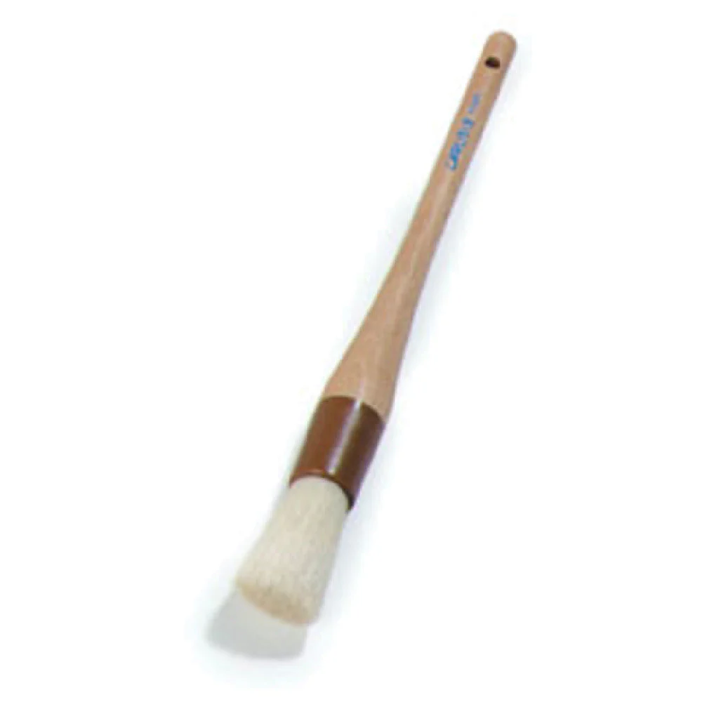 Carlisle 4038000 1 Inch Round Basting Brush Boars Hair Wooden Handle Brown