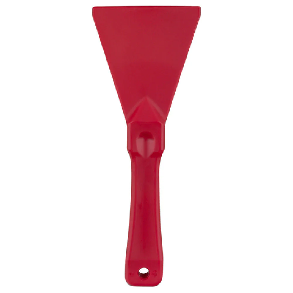 Carlisle 40230EC05 3 Inch Plastic Handle Red Grill Scraper with Durable Blade
