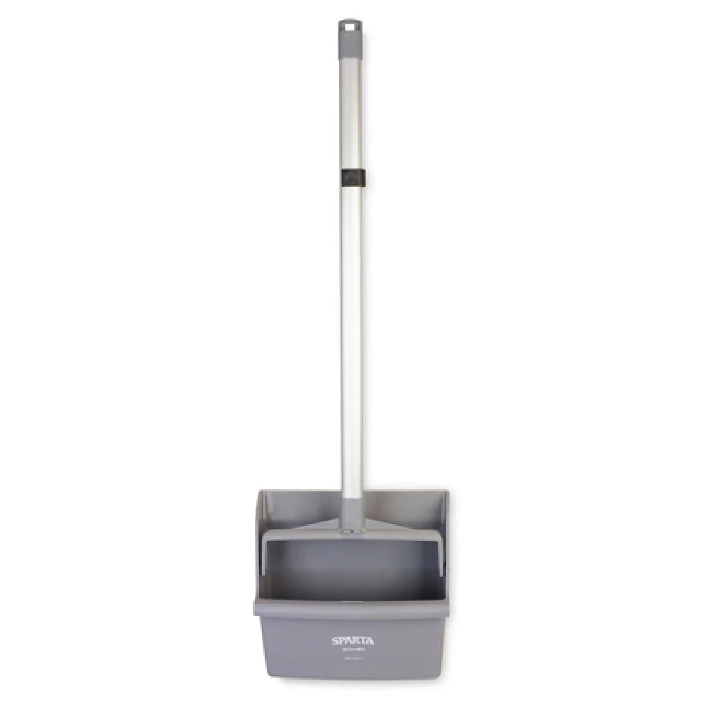 Carlisle 361410EC23 12 Inch Dust Pan Polypropylene Aluminum Handle Gray