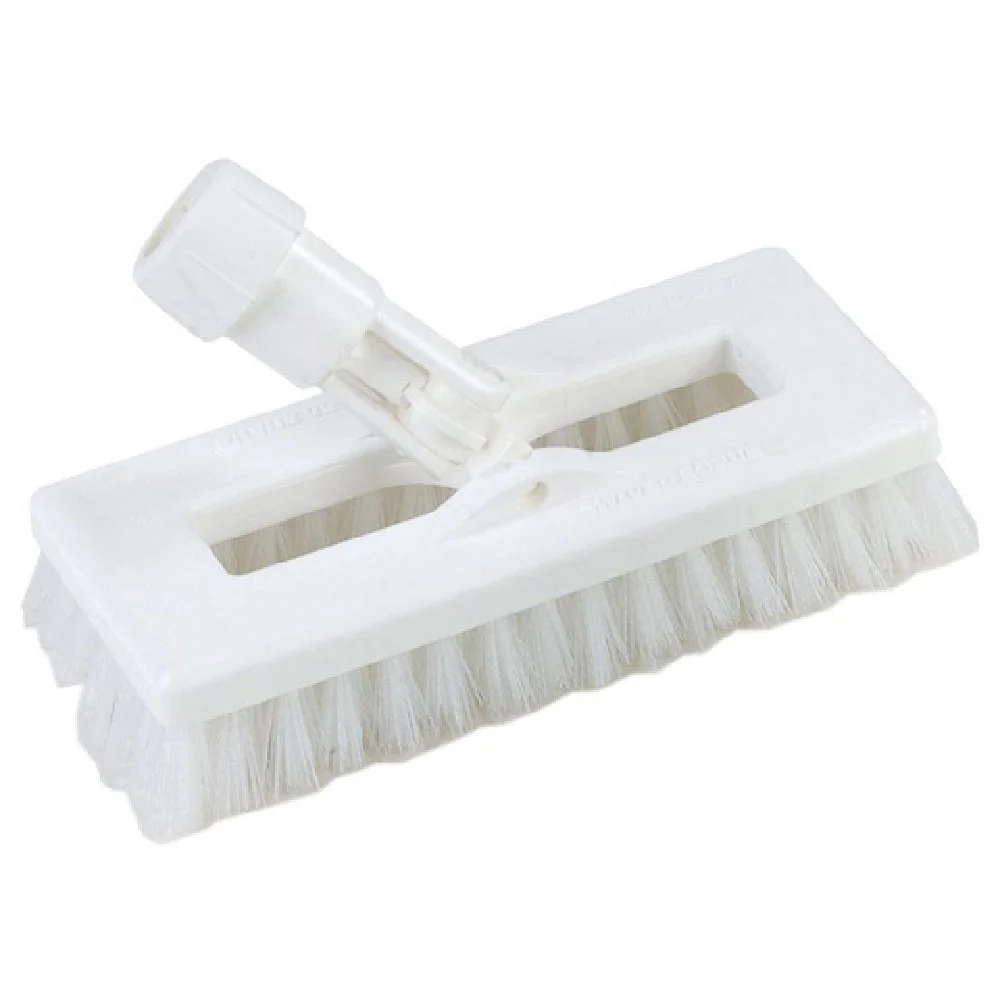 Carlisle 3638831EC68 8 Inch Floor Brush Polyester Bristles Purple Swivel Scrub Head
