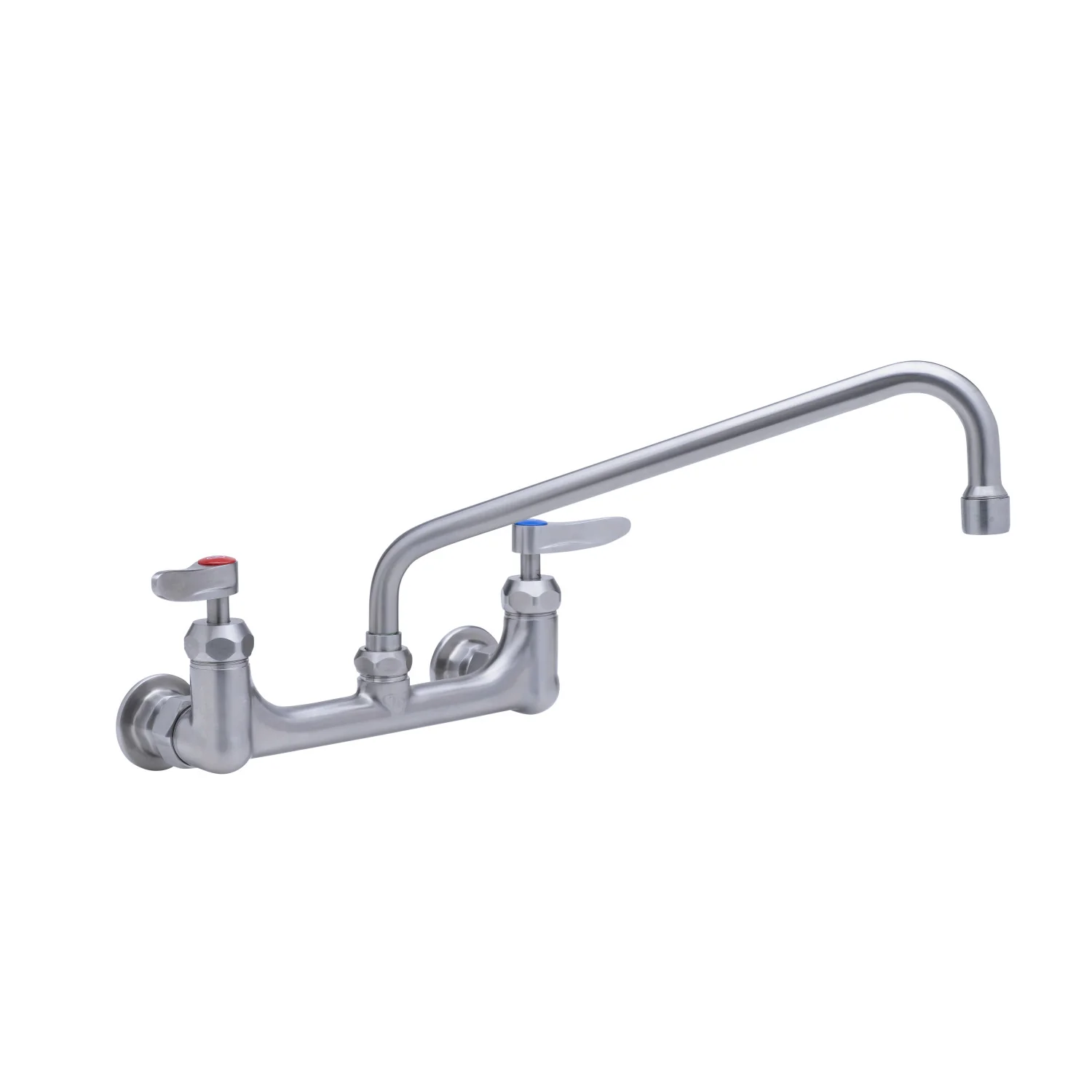 T&S Brass S-0231-CR 12" Swing Nozzle Wall Mount Mixing Faucet - 8" Centers & Cerama Cartridges